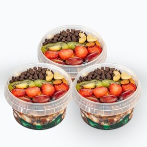 3 Bowls of Choco Luxe Parfait